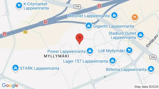 Office spaces for rent i Lappeenranta - kort over placeringen