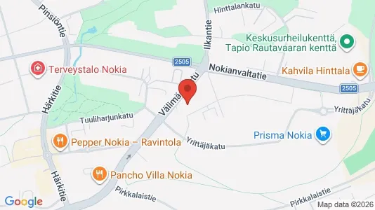 Toimistotilat Vuokrattavana i Nokia - Kuva Google Street Viewstä