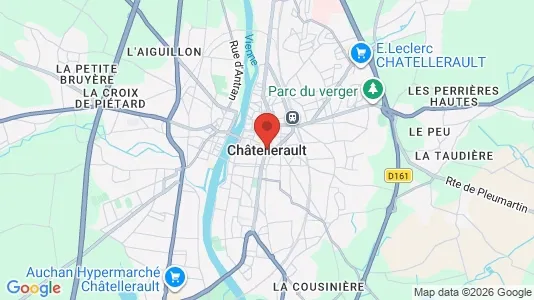 Toimistotilat Vuokrattavana i Châtellerault - Kuva Google Street Viewstä
