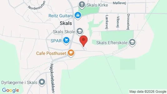 Lokaler til leie i Skals – Bilde fra Google Street View