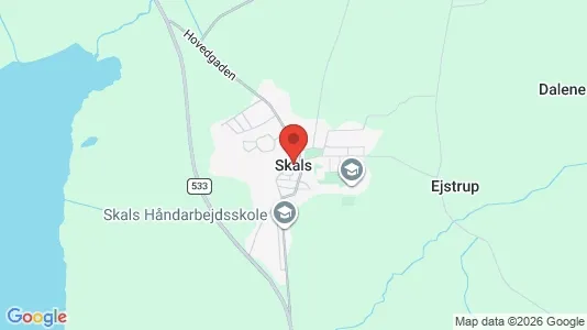 Lokaler til leie i Skals – Bilde fra Google Street View