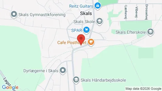 Bedrijfsruimtes te huur i Skals - Foto uit Google Street View