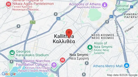 Lokale biurowe Do wynajęcia i Kallithea - kort over placeringen