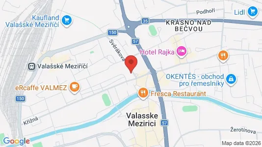 Büros zur Miete i Vsetín – Foto von Google Street View