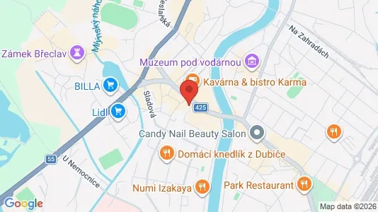 Büros zur Miete i Břeclav – Foto von Google Street View