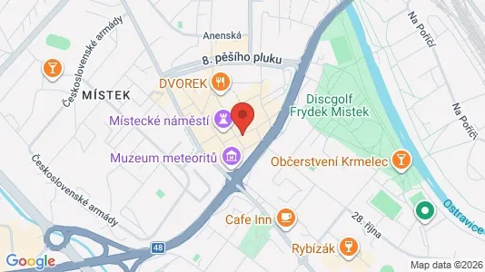 Kontorer til leie i Frýdek-Místek - kort over placeringen