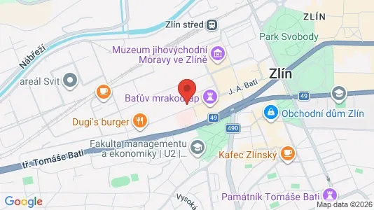 Kontorer til leie i Zlín – Bilde fra Google Street View