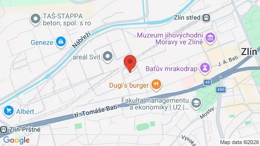 Büros zur Miete i Zlín – Foto von Google Street View
