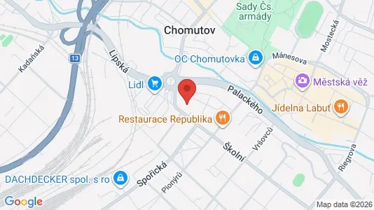 Kantorruimte te huur i Chomutov - Foto uit Google Street View