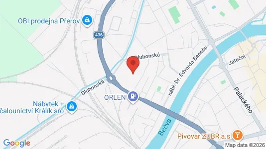 Kontorer til leie i Přerov – Bilde fra Google Street View