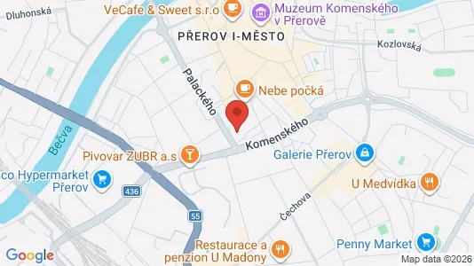 Kontorlokaler til leje i Přerov - Foto fra Google Street View