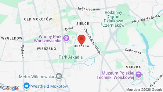 Gewerbeflächen zur Miete i Warschau Mokotów – Foto von Google Street View