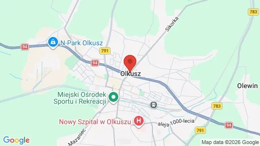 Varastot Vuokrattavana i Olkuski - Kuva Google Street Viewstä