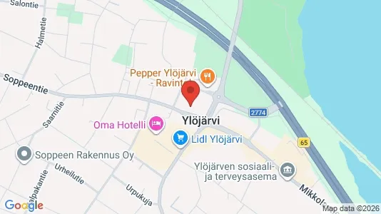 Toimistotilat Vuokrattavana i Ylöjärvi - kort over placeringen
