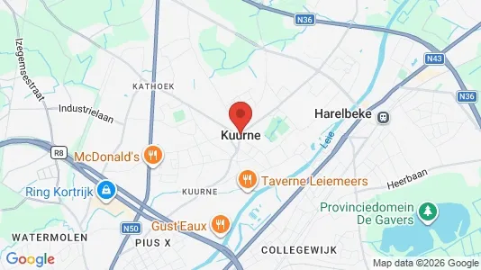 Gewerbeflächen zur Miete i Kuurne – Foto von Google Street View