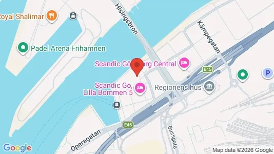 Kontorer til leie i Göteborg Sentrum - kort over placeringen