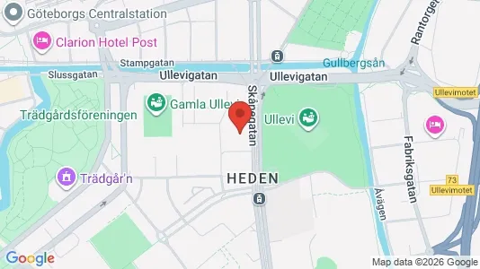 Kontorer til leie i Göteborg Sentrum - kort over placeringen