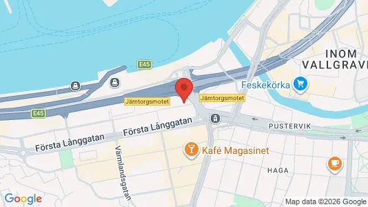 Kontorer til leie i Göteborg Sentrum - kort over placeringen