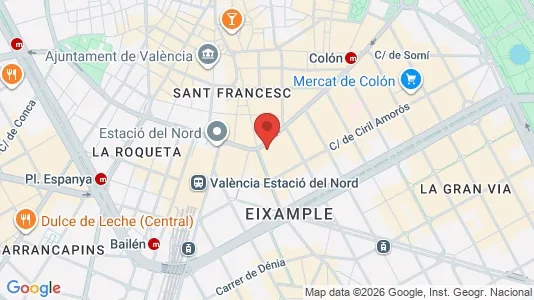 Coworking spaces zur Miete i Valencia L'Eixample – Foto von Google Street View