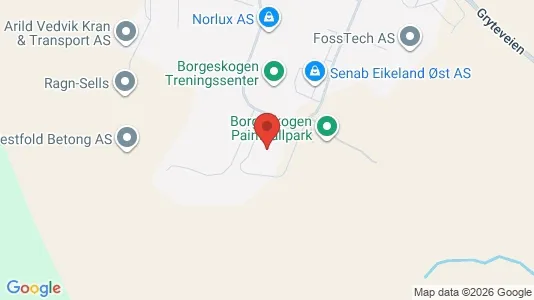 Kontorlokaler til leje i Sandefjord - kort over placeringen