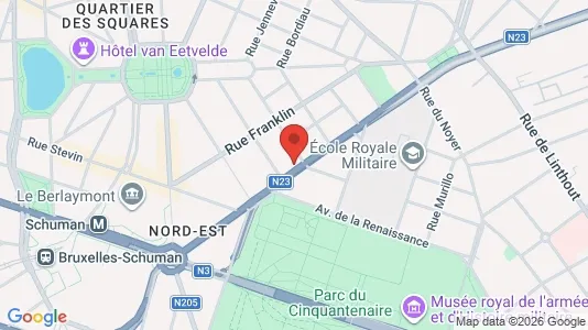 Kontorlokaler til leje i Stad Brussel - Foto fra Google Street View