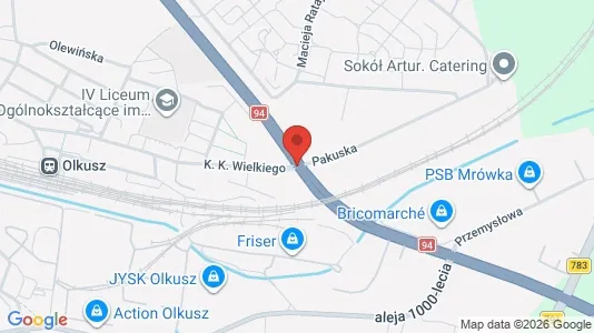 Gewerbeflächen zur Miete i Olkuski – Foto von Google Street View