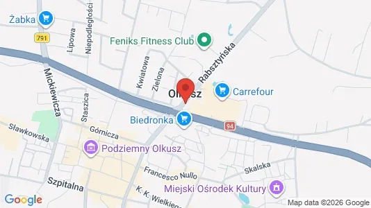 Lokaler til leie i Olkuski – Bilde fra Google Street View