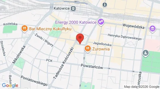Gewerbeflächen zur Miete i Katowice – Foto von Google Street View
