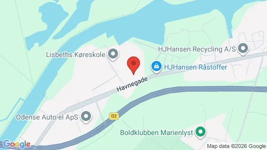 Varastot Vuokrattavana i Odense C - Kuva Google Street Viewstä