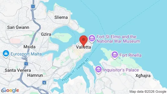 Kontorer til leie i Valletta – Bilde fra Google Street View