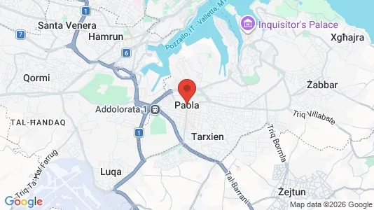 Büros zur Miete i Paola – Foto von Google Street View
