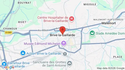Gewerbeflächen zur Miete i Brive-la-Gaillarde – Foto von Google Street View