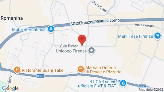 Varastot Vuokrattavana i Scandicci - Kuva Google Street Viewstä