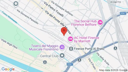 Kontorlokaler til leje i Firenze - Foto fra Google Street View