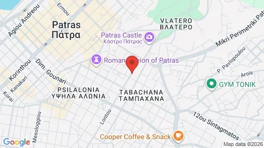 Lokale biurowe Do wynajęcia i Patras - kort over placeringen