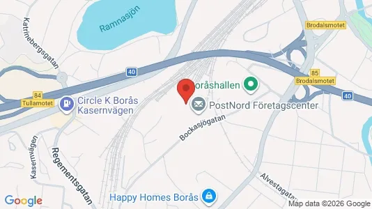 Lagerlokaler för uthyrning i Borås – Foto från Google Street View