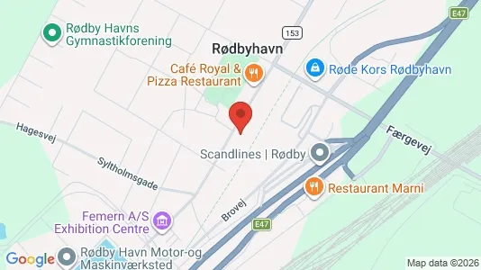 Liikekiinteistöt Vuokrattavana i Rødby - Kuva Google Street Viewstä
