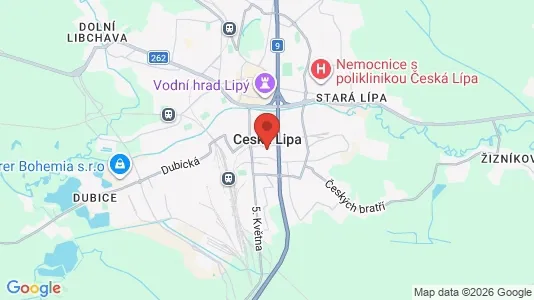 Lokaler til leie i Česká Lípa – Bilde fra Google Street View
