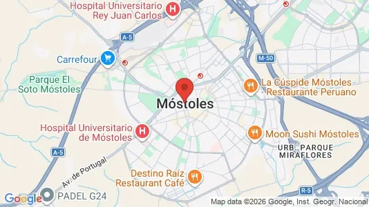 Industrial properties for rent i Móstoles - kort over placeringen