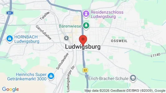 Lager zur Miete i Ludwigsburg – Foto von Google Street View