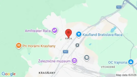 Gewerbeflächen zur Miete i Bratislava Rača – Foto von Google Street View
