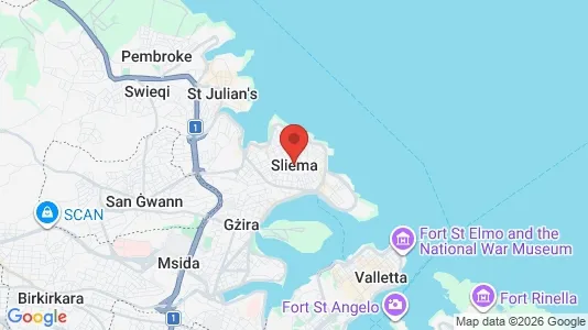 Kontorer til leie i Sliema – Bilde fra Google Street View