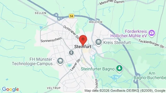 Varastot Vuokrattavana i Steinfurt - Kuva Google Street Viewstä