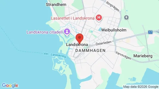 Kaupat Vuokrattavana i Landskrona - Kuva Google Street Viewstä