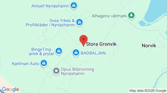 Varastot Vuokrattavana i Nynäshamn - Kuva Google Street Viewstä