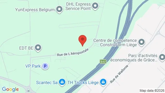 Lager zur Miete i Grâce-Hollogne – Foto von Google Street View
