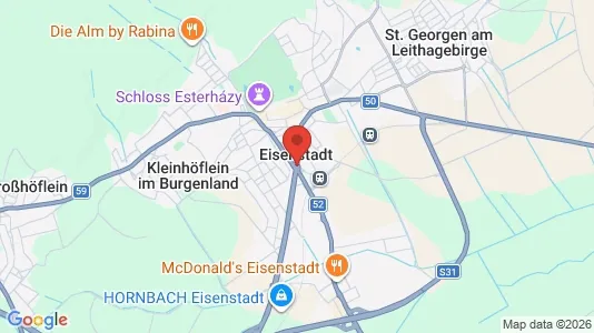 Büros zur Miete i Eisenstadt - kort over placeringen