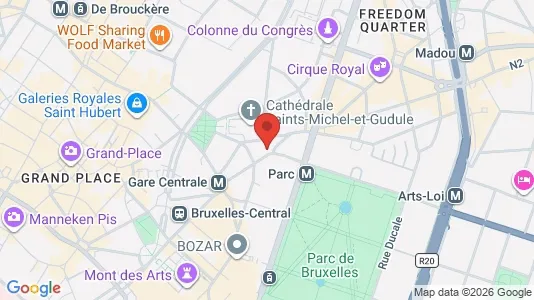 Büros zur Miete i Stad Brussel – Foto von Google Street View