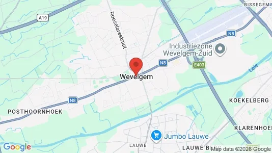 Varastot Vuokrattavana i Wevelgem - Kuva Google Street Viewstä