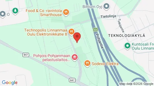 Kantorruimte te huur i Oulu - Foto uit Google Street View